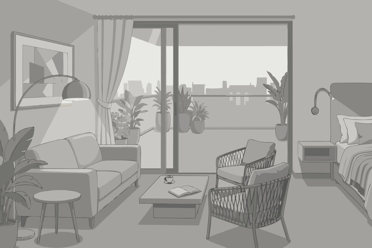 Doppelzimmer mit Balkon